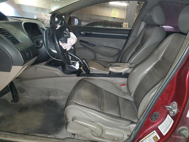 1HGFA16989L006743 - 2009 HONDA CIVIC EXL ბურგუნდია ფოტო 7
