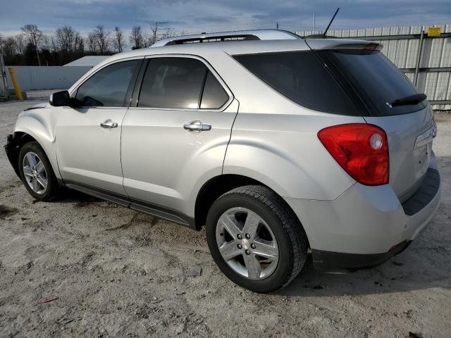 1GNALDEK8FZ125210 - 2015 CHEVROLET EQUINOX LTZ SILVER photo 2