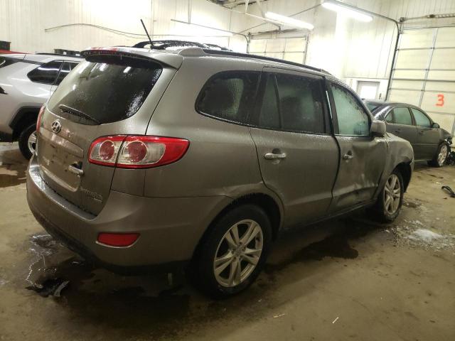 5XYZKDAG5BG073706 - 2011 HYUNDAI SANTA FE LIMITED GRAY photo 3