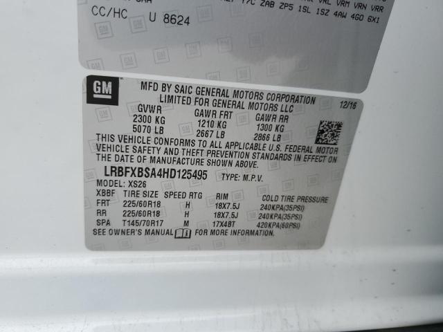 LRBFXBSA4HD125495 - 2017 BUICK ENVISION E 白色 照片 13