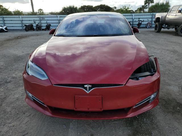 5YJSA1E22JF295787 - 2018 TESLA MODEL S წითელი ფოტო 5