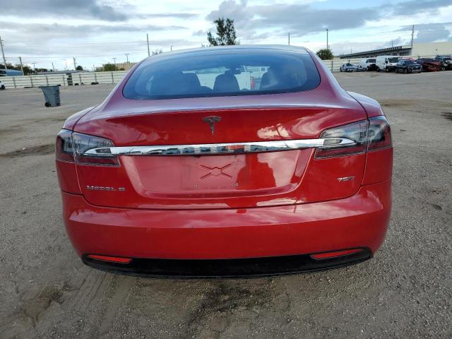 5YJSA1E22JF295787 - 2018 TESLA MODEL S RED photo 6