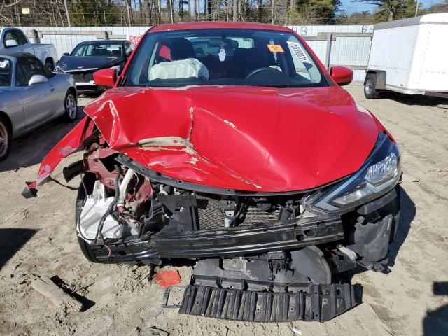 3N1AB7AP4JL632980 - 2018 NISSAN SENTRA S RED photo 5