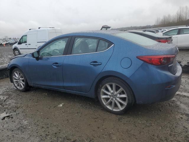 JM1BN1V79H1143668 - 2017 MAZDA 3 TOURING BLUE photo 2