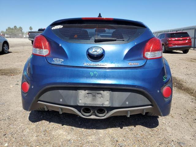 KMHTC6AE0GU261533 - 2016 HYUNDAI VELOSTER TURBO BLUE photo 6