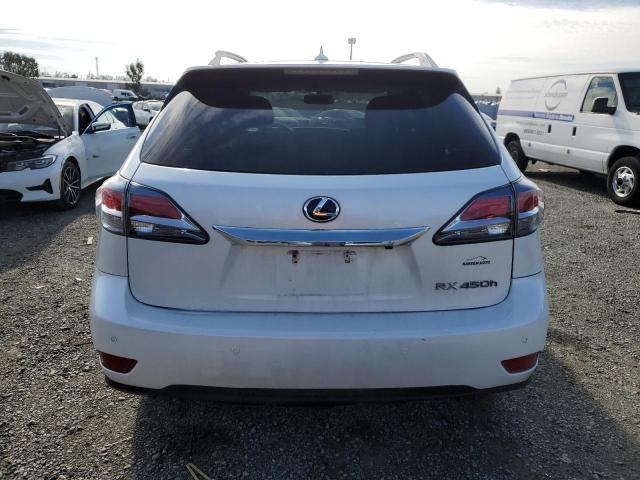 JTJZB1BA5D2007160 - 2013 LEXUS RX 450 WHITE photo 6