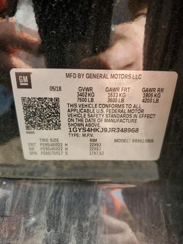 1GYS4HKJ9JR348968 - 2018 CADILLAC ESCALADE ESV LUXURY BLACK photo 14