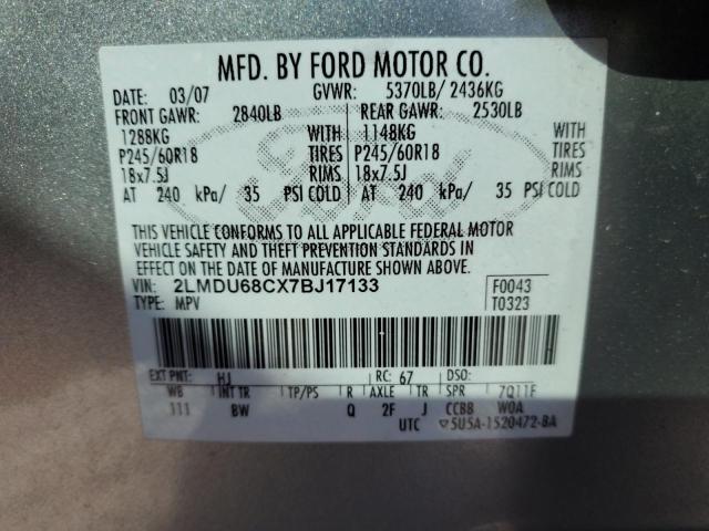 2LMDU68CX7BJ17133 - 2007 LINCOLN MKX SILVER photo 14