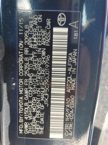 JTKJF5C79GJ019796 - 2016 TOYOTA SCION TC ლურჯი ფოტო 12