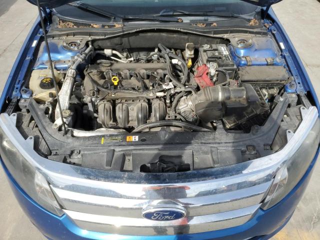 3FAHP0HA0CR151782 - 2012 FORD FUSION SE BLUE photo 11