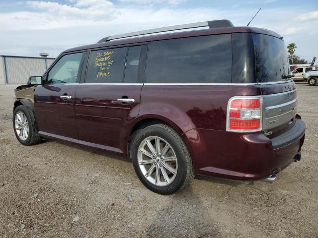 2FMHK6D83KBA25195 - 2019 FORD FLEX LIMITED BURGUNDY photo 2