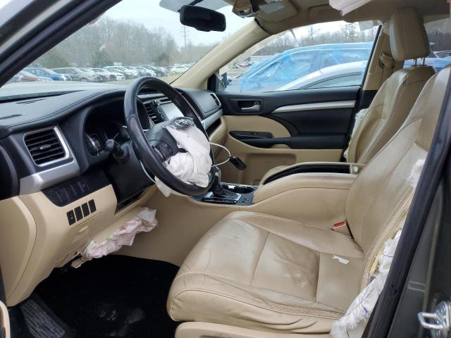 5TDJKRFH1FS206661 - 2015 TOYOTA HIGHLANDER XLE GRAY photo 7