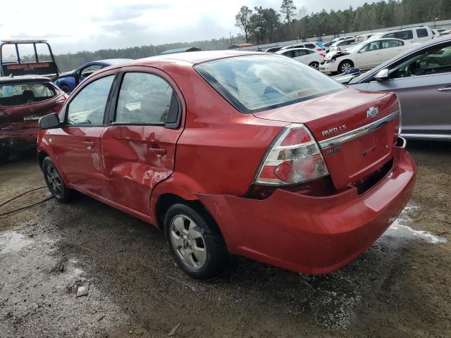 KL1TD566X7B076146 - 2007 CHEVROLET AVEO BASE RED photo 2