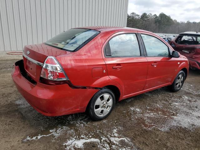 KL1TD566X7B076146 - 2007 CHEVROLET AVEO BASE RED photo 3