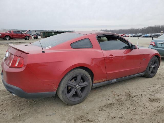 1ZVBP8CH0A5176357 - 2010 FORD MUSTANG GT RED photo 3