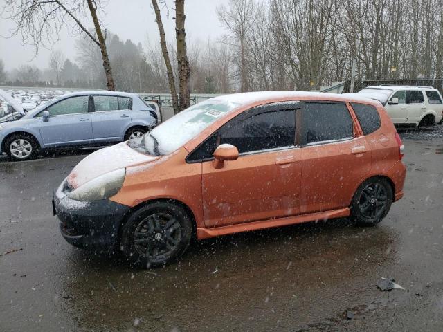 JHMGD38647S053293 - 2007 HONDA FIT S ნარინჯისფერი ფოტო 1