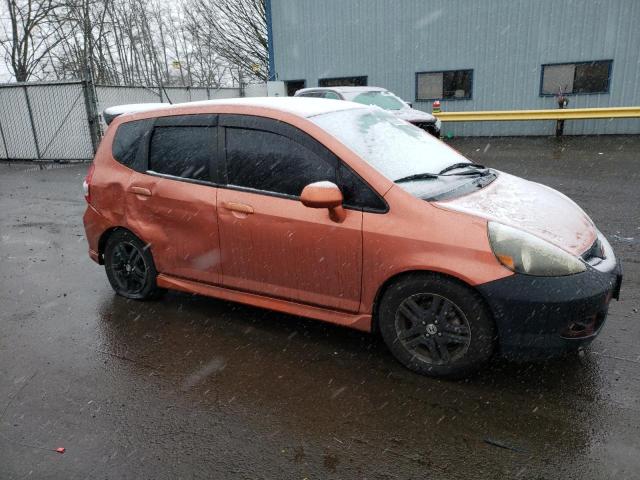 JHMGD38647S053293 - 2007 HONDA FIT S ORANGE photo 4