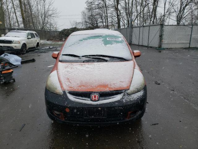 JHMGD38647S053293 - 2007 HONDA FIT S ნარინჯისფერი ფოტო 5
