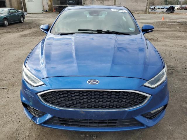 3FA6P0VP8HR120898 - 2017 FORD FUSION SPORT BLUE photo 5