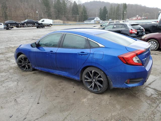 2HGFC2F88LH504677 - 2020 HONDA CIVIC SPORT 蓝色 照片 2