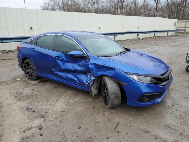 2HGFC2F88LH504677 - 2020 HONDA CIVIC SPORT 蓝色 照片 4