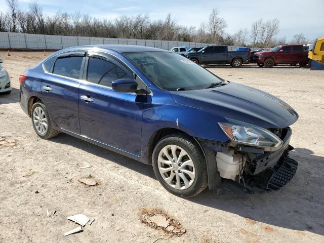 3N1AB7AP0KY323317 - 2019 NISSAN SENTRA S BLUE photo 4