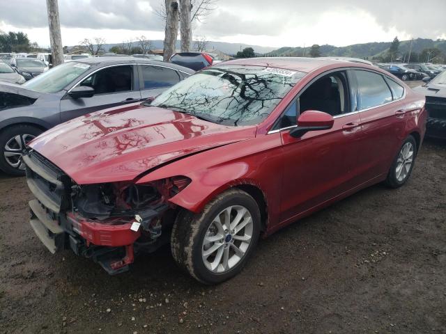 3FA6P0HDXKR174826 - 2019 FORD FUSION SE BURGUNDY photo 1