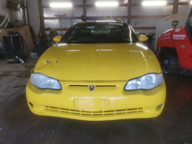 2G1WX12K239183530 - 2003 CHEVROLET MONTE CARL SS YELLOW photo 5