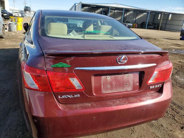 JTHBJ46G572054425 - 2007 LEXUS ES 350 BURGUNDY photo 6