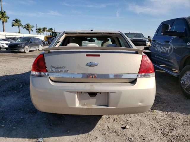 2G1WT57N091106457 - 2009 CHEVROLET IMPALA 1LT GOLD photo 6