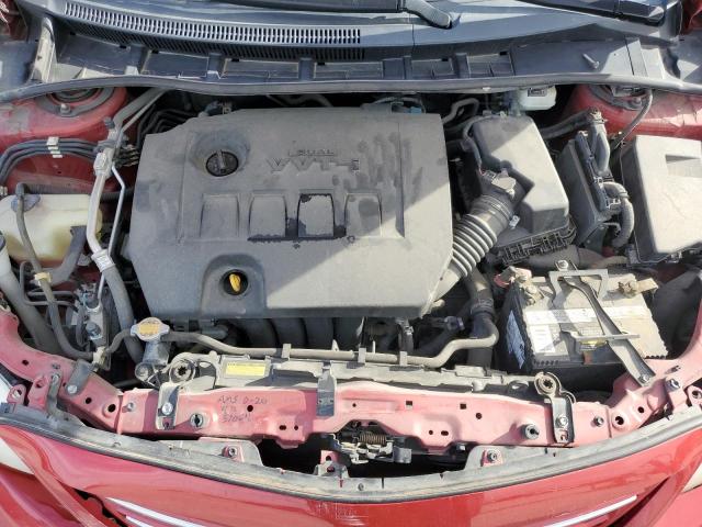 5YFBU4EEXDP097728 - 2013 TOYOTA COROLLA BASE RED photo 11