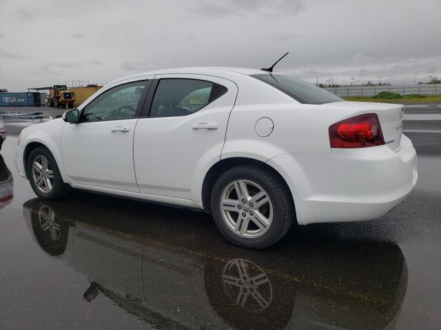 1C3CDZCB7CN230679 - 2012 DODGE AVENGER SXT WHITE photo 2