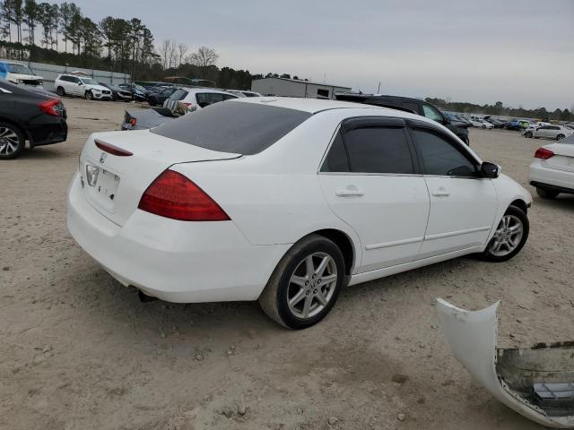 1HGCM56837A078306 - 2007 HONDA ACCORD EX WHITE photo 3