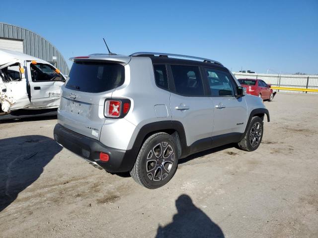 ZACCJADT0FPB52878 - 2015 JEEP RENEGADE LIMITED SILVER photo 3