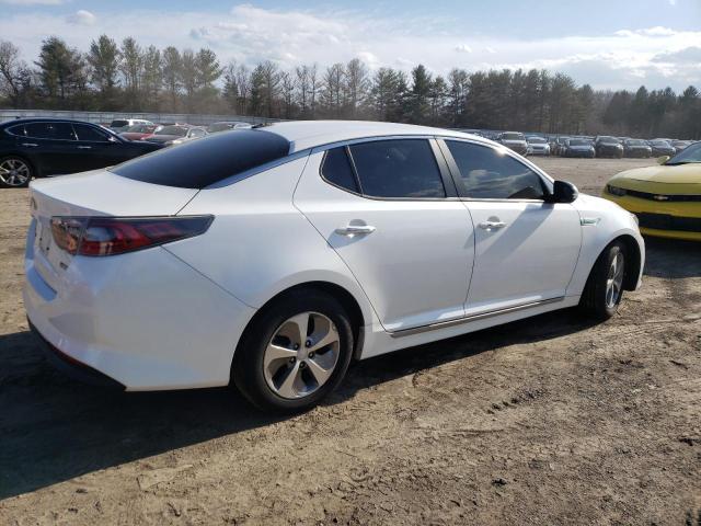 KNAGM4ADXE5073931 - 2014 KIA OPTIMA HYBRID WHITE photo 3