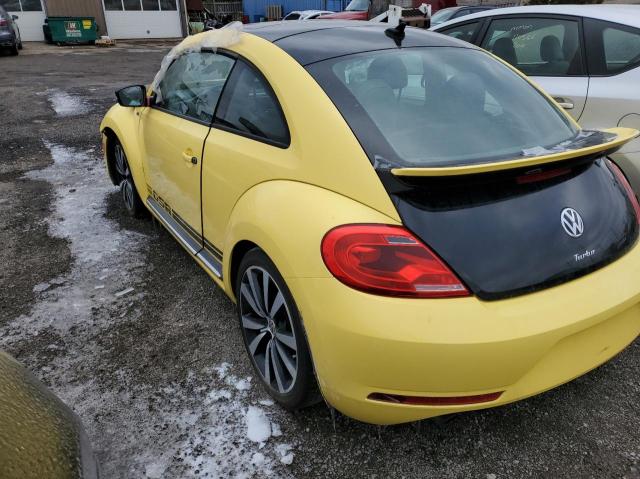 3VWVS7ATXEM604352 - 2014 VOLKSWAGEN BEETLE TURBO YELLOW photo 3