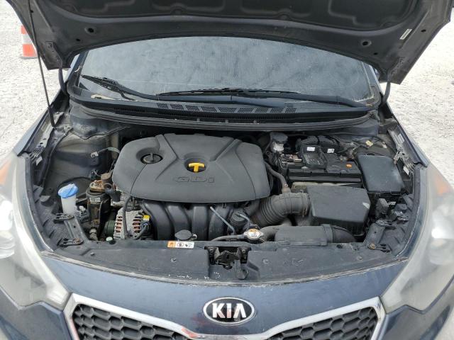 KNAFX4A84F5322487 - 2015 KIA FORTE EX BLUE photo 11