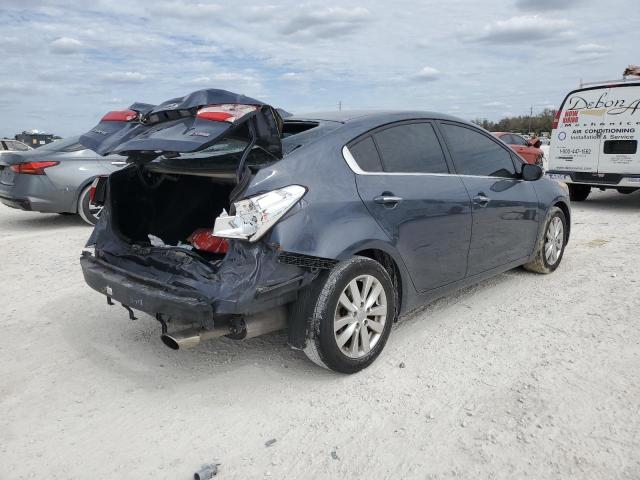 KNAFX4A84F5322487 - 2015 KIA FORTE EX BLUE photo 3