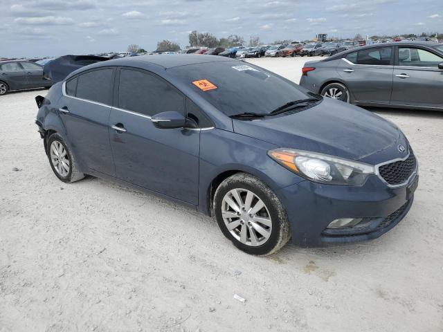 KNAFX4A84F5322487 - 2015 KIA FORTE EX BLUE photo 4