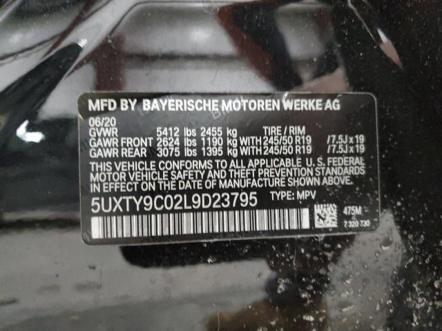 5UXTY9C02L9D23795 - 2020 BMW X3 XDRIVEM40I BLACK photo 13