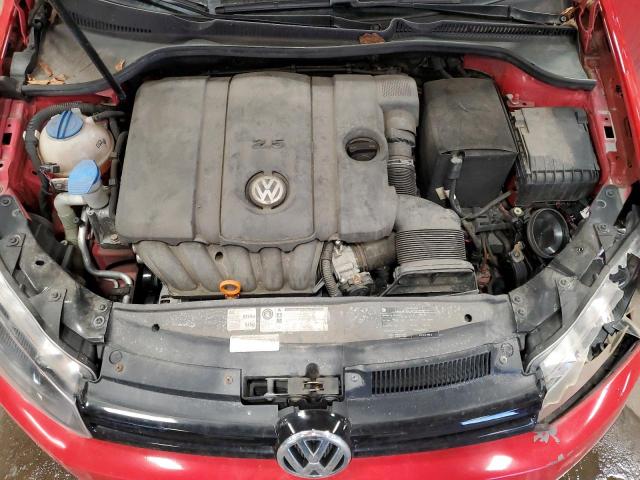 WVWAA7AJ2BW272759 - 2011 VOLKSWAGEN GOLF RED photo 11
