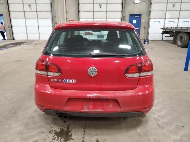 WVWAA7AJ2BW272759 - 2011 VOLKSWAGEN GOLF RED photo 6