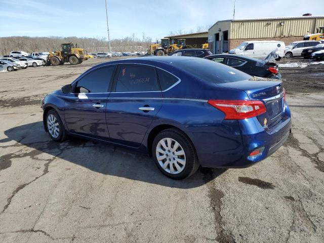 3N1AB7AP9GY335781 - 2016 NISSAN SENTRA S BLUE photo 2