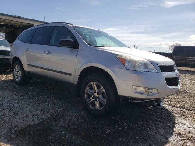 1GNKRFED4CJ421044 - 2012 CHEVROLET TRAVERSE LS SILVER photo 4