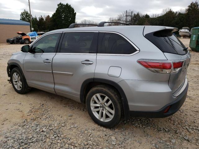 5TDBKRFH8GS300512 - 2016 TOYOTA HIGHLANDER LE SILVER photo 2