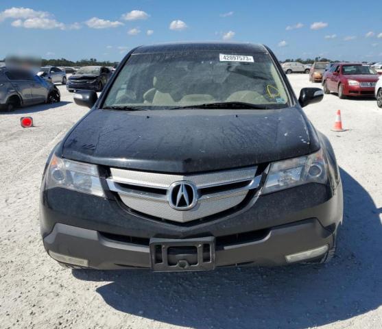 2HNYD28419H511052 - 2009 ACURA MDX TECHNOLOGY BLACK photo 5