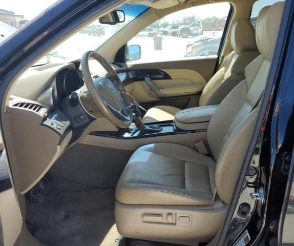 2HNYD28419H511052 - 2009 ACURA MDX TECHNOLOGY BLACK photo 7