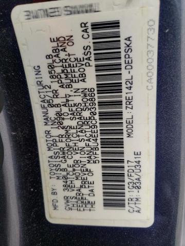 5YFBU4EE9CP039866 - 2012 TOYOTA COROLLA BASE CHARCOAL photo 13