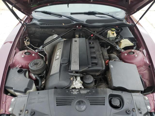 4USBT33443LS42917 - 2003 BMW Z4 2.5 MAROON photo 11