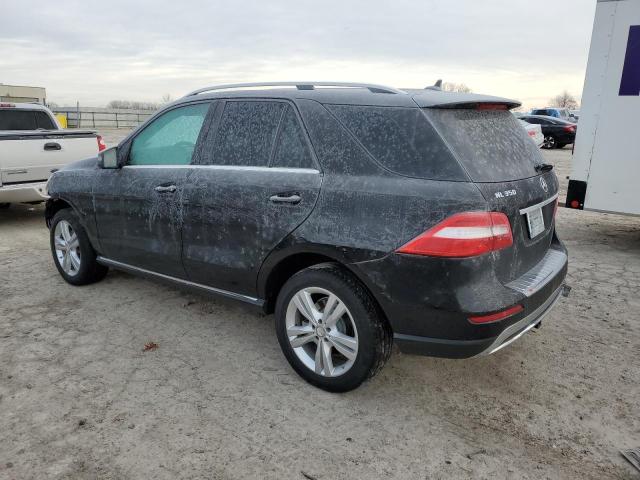 4JGDA5HB7FA551543 - 2015 MERCEDES-BENZ ML 350 4MATIC BLACK photo 2